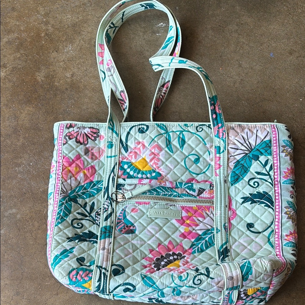 Vera Bradley Floral Quilted Tote Purse
